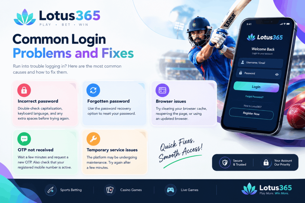 Common Login Fixes