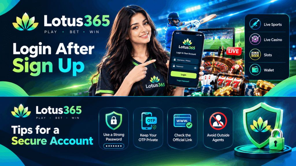 Lotus365 Login After Sign Up