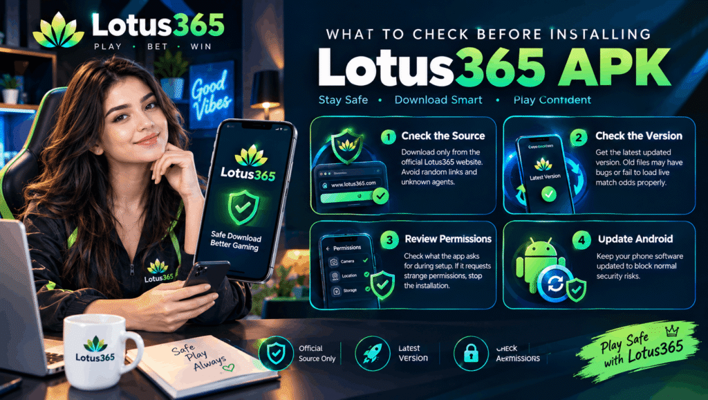 What to Check Before Installing Lotus365 Apk